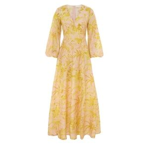 Zimmermann golden Silk Maxi Dress